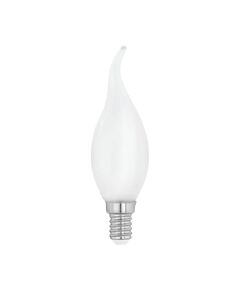 Светодиодная лампа филаментная EGLO "Милки" cвеча на ветру [4W (E14), 2700K, 470lm, опал. стекло]