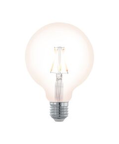 Лампа светодиодная филаментная диммируемая  EGLO "Северное сияние" G95 [4W (E27), 2200K, 390lm, прозрачный]