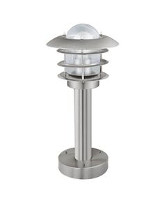 Уличный светильник напольный MOUNA [ 1х60W(E27),  H400, нерж. сталь/стекло]