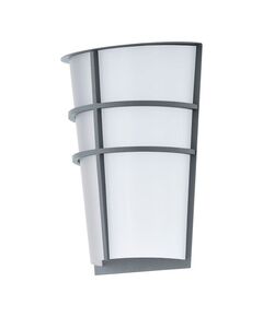 Уличный светодиодный светильник настенный BREGANZO [2х2,5W(LED), H250, сталь, серебряный/пластик]