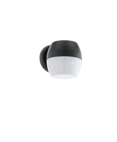 Уличный светодиодный светильник настенный ONCALA [11W(LED), H140, L150, гальв. сталь, черный/cатин. стекло, белый]