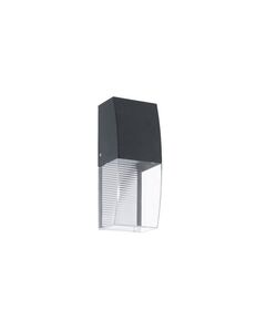 Уличный светодиодный настенный светильник SERVOI, [1х3,7W (LED), H250, гальв. сталь, антрацит/п]