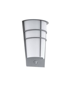 Уличный светодиодный светильник настенный BREGANZO 1 [с датчиком движения , 2х2,5W(LED), H300, гальв. сталь, серебряный/пластик, белый]