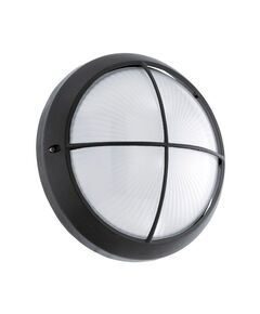 Уличный светодиодный светильник настенно - потол. SIONES 1 [11W(LED), литой алюминий, черный/структ. стекло, белый]