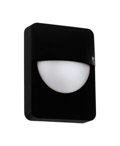 Уличный настенный светильник SALVANESCO, [1х28W(E27), L180, H240, A90,  литой алюминий, черный]