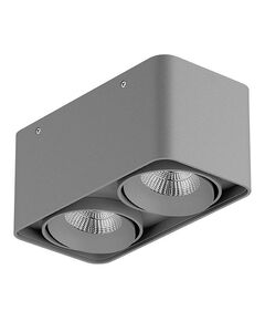 052329-IP65 Светильник MONOCCO LED 2х10W 1200LM 30G СЕРЫЙ 3000K (в комплекте)