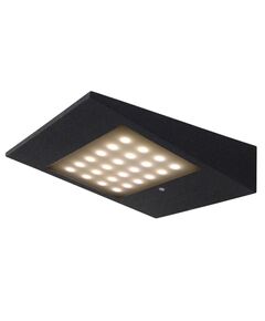 WALL LIGHT GRAPHITE LED SOLAR/SENSOR 3000K GRAPHITE