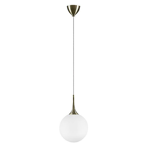 Подвес GLOBO [1х40W E14 electroplating bronze/white (в комплекте)]