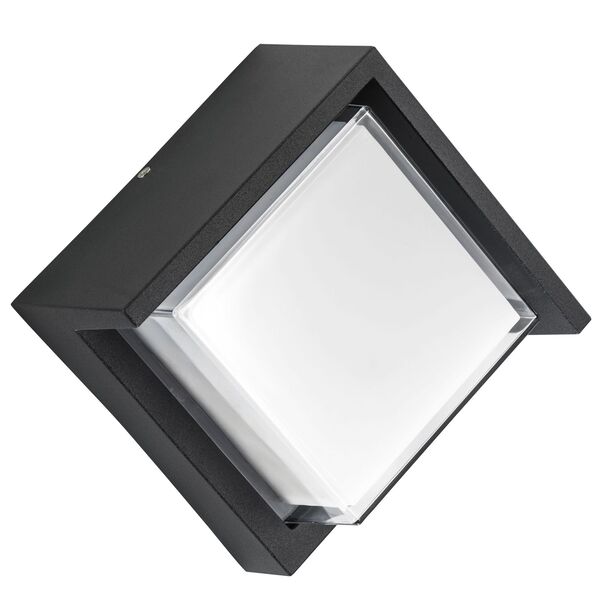 Светильник PALETTO QUAD[LED 15W 550LM 180G ЧЕРНЫЙ 4000K IP54 (в комплекте)]