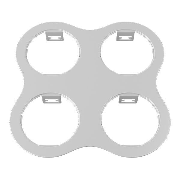 Рамка DOMINO ROUND 2x2 МR16 [БЕЛЫЙ (в комплекте)]