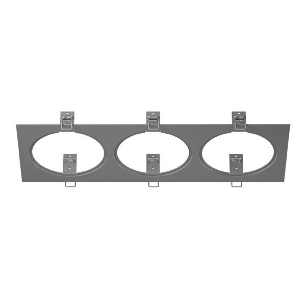 Рамка INTERO 111 [Triple QUADRO СЕРЫЙ (в комплекте)]