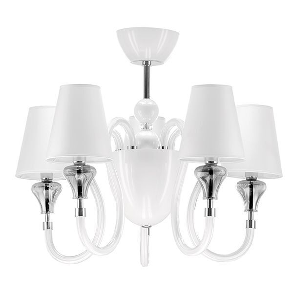 Люстра OTTO [5х25W E14+1х40W G9 БЕЛЫЙ (в комплекте)]
