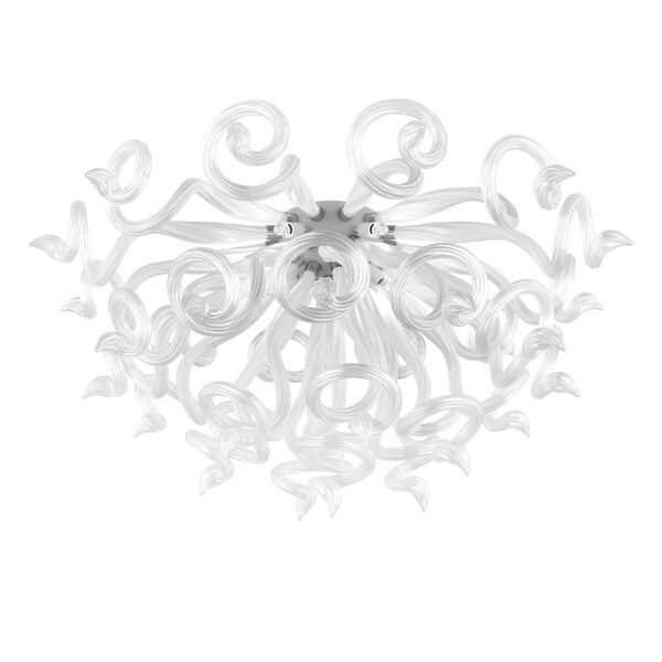 Люстра MEDUSA  [9x40W G9 WHITE+CLEAR/БЕЛЫЙ+ПРОЗРАЧНЫЙ (в комплекте)]