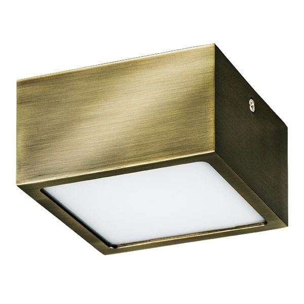 Светильник ZOLLA QUAD [LED-SQ 10W 780LM ЗЕЛЕНАЯ БРОНЗА 3000K IP44 (в комплекте)]