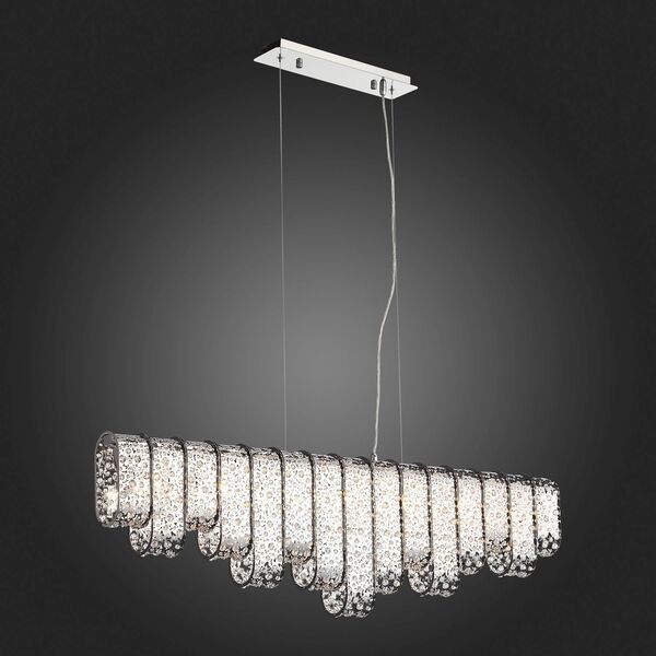 Светильник подвесной ST-Luce Joyl [Хром/Хром, Прозрачный G9 7*40W]