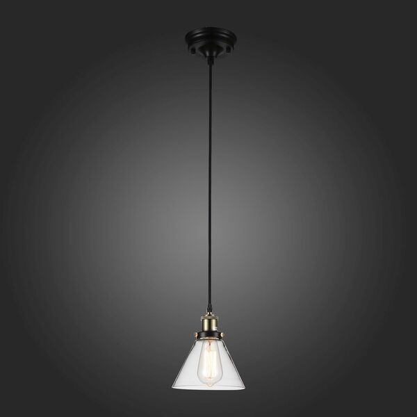 Светильник подвесной ST-Luce EVOLUTO [Черный, бронза/Прозрачный E27 1*40W]