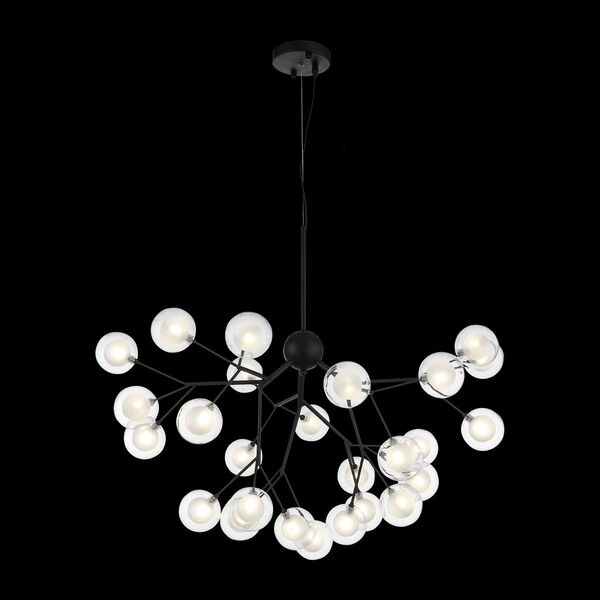 Светильник подвесной ST-Luce Demele [Черный/Прозрачный, Белый G4 LED 27*2W]