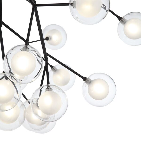 Светильник подвесной ST-Luce Demele [Черный/Прозрачный, Белый G4 LED 27*2W]