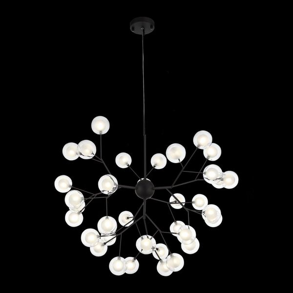 Светильник подвесной ST-Luce Demele [Черный/Прозрачный, Белый G4 LED 36*2W]