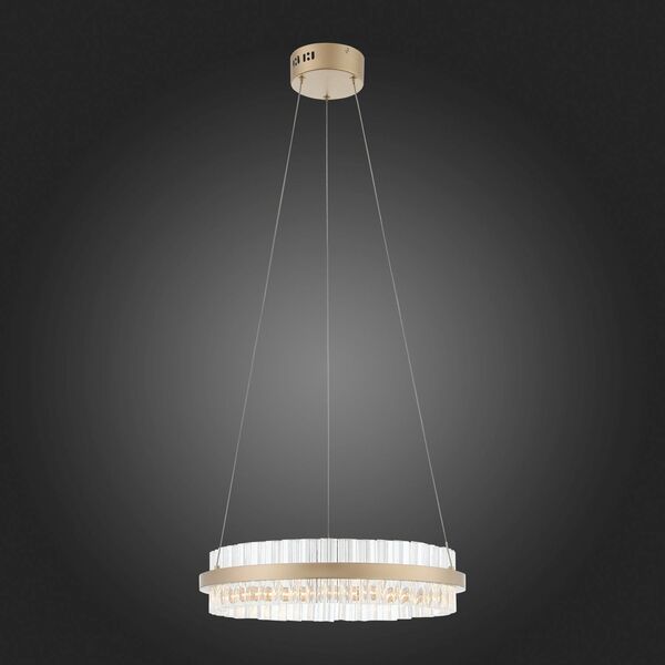 Светильник подвесной ST-Luce Cherio [Золото/Золото, Прозрачный LED 1*34W]