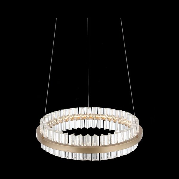Светильник подвесной ST-Luce Cherio [Золото/Золото, Прозрачный LED 1*34W]