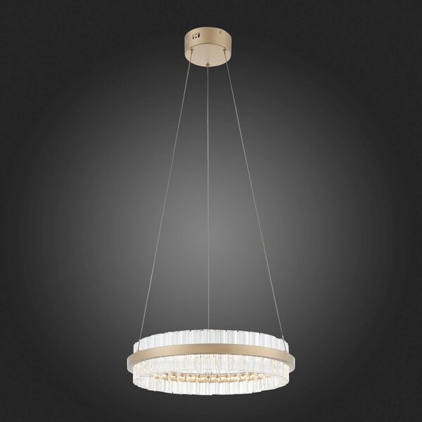 Светильник подвесной ST-Luce Cherio [Золото/Золото, Прозрачный LED 1*34W]