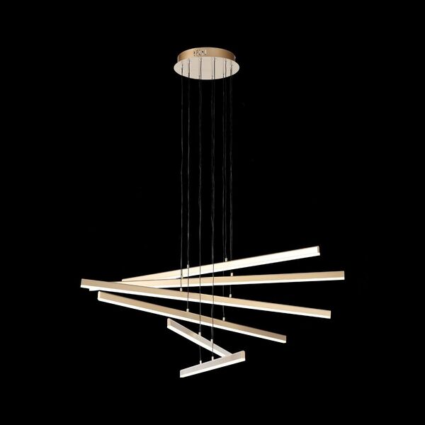 Светильник подвесной ST-Luce Basoni  [Матовое золото/Белый LED 6*16,6W]