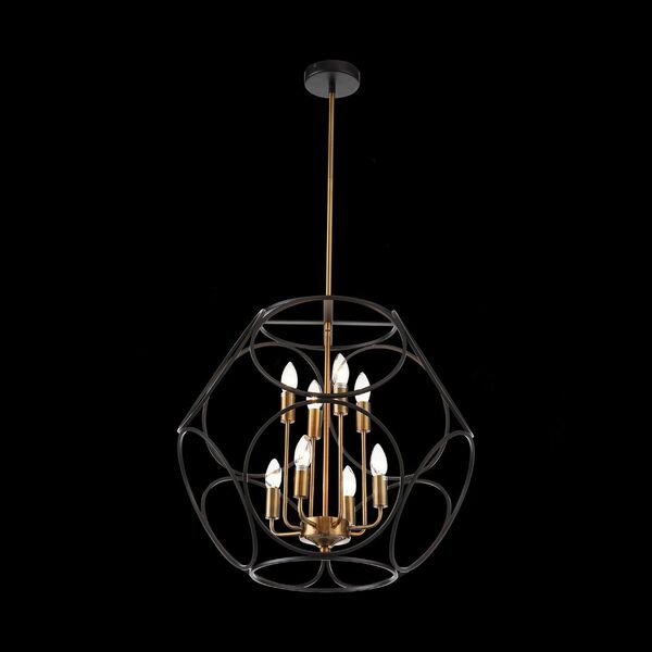 Светильник подвесной ST-Luce CEZINO [Золото/Черный E14 8*40W]