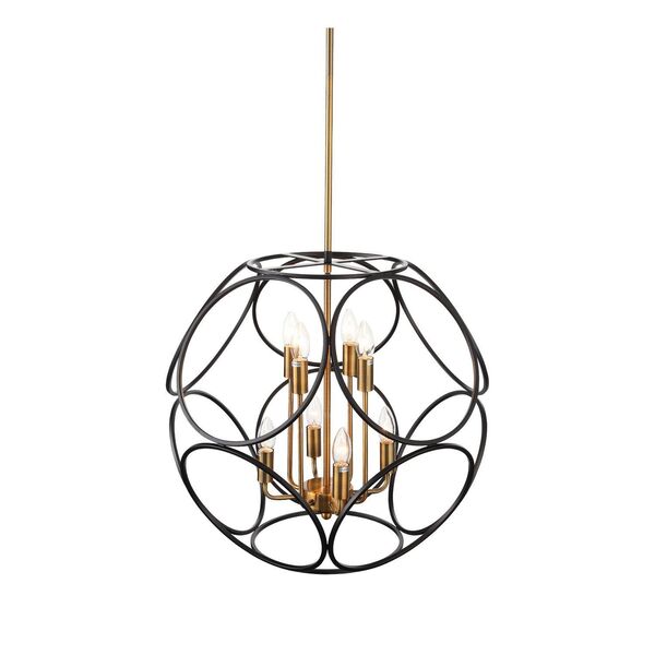 Светильник подвесной ST-Luce CEZINO [Золото/Черный E14 8*40W]