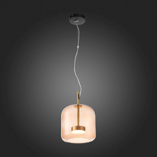 Светильник подвесной ST-Luce PALOCHINO [Золото/Коричневый LED 1*6W]