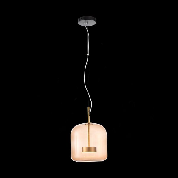 Светильник подвесной ST-Luce PALOCHINO [Золото/Коричневый LED 1*6W]
