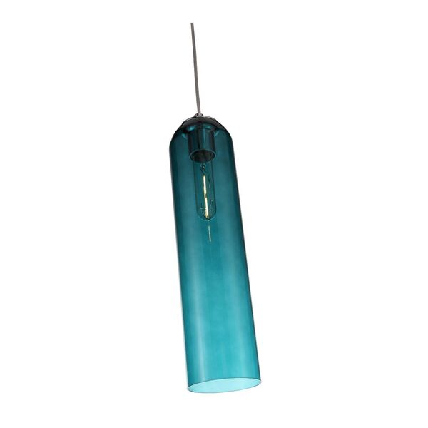 Светильник подвесной ST-Luce CALLANA [Хром/Голубой E27 1*60W]