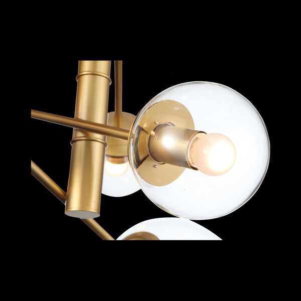 Светильник подвесной ST-Luce Liora  [Матовое золото/Прозрачный E27 8*40W]