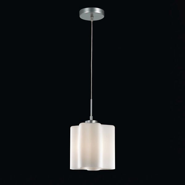 Светильник подвесной ST-Luce ONDE [Серебристый/Белый E27 1*60W]
