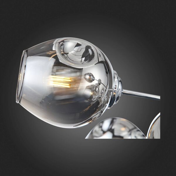 Светильник подвесной ST-Luce Fovia [Хром/Дымчатый E14 12*40W]