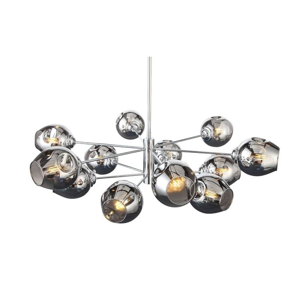 Светильник подвесной ST-Luce Fovia [Хром/Дымчатый E14 12*40W]