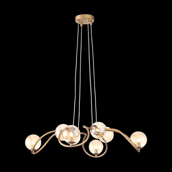 Светильник подвесной ST-Luce Legatezza[Золото/Янтарный G9 8*3W]