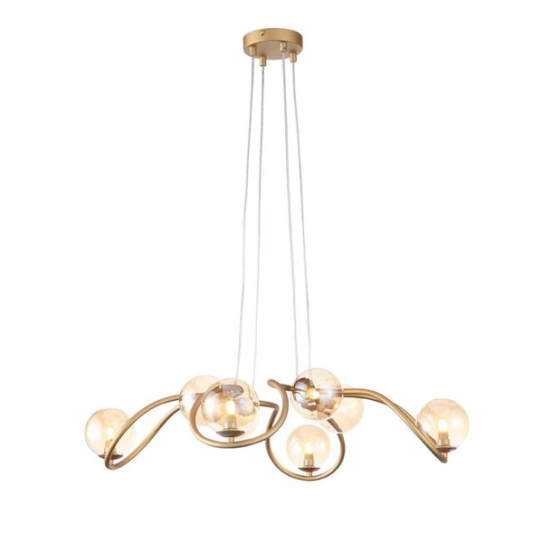 Светильник подвесной ST-Luce Legatezza[Золото/Янтарный G9 8*3W]