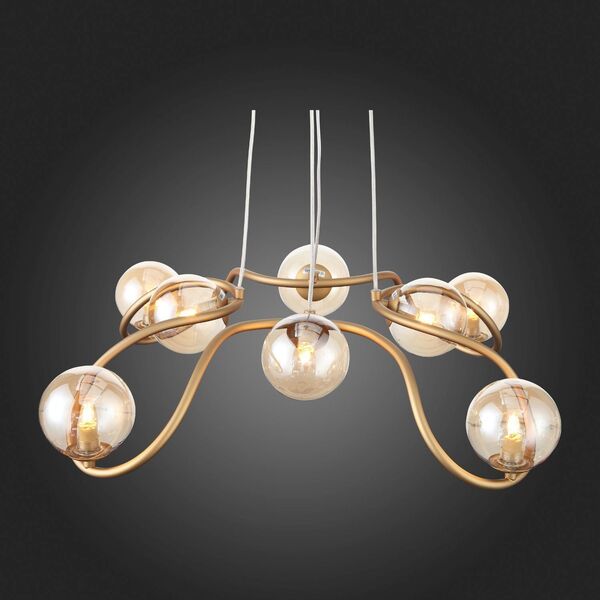 Светильник подвесной ST-Luce Legatezza[Золото/Янтарный G9 8*3W]