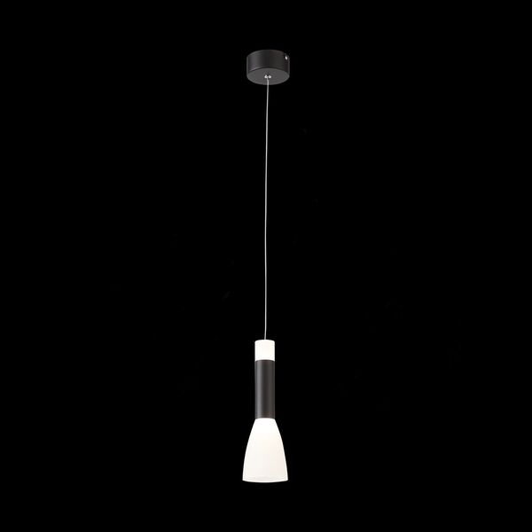 Светильник подвесной ST-Luce AGIONI [Черный, Белый/Белый LED 1*7W]