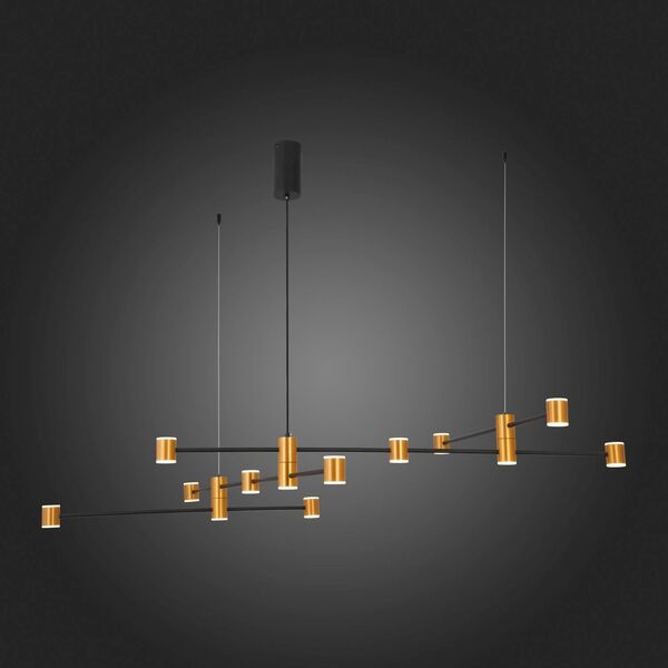 Светильник подвесной ST-Luce Anichita [Золото, Черный/Белый LED 22*3W]