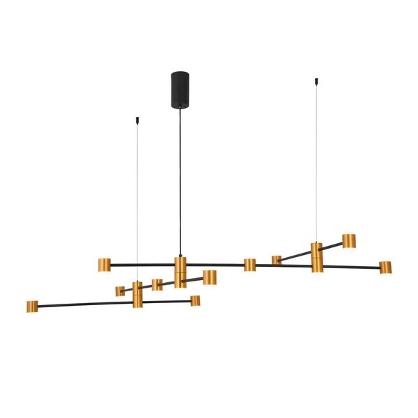 Светильник подвесной ST-Luce Anichita [Золото, Черный/Белый LED 22*3W]