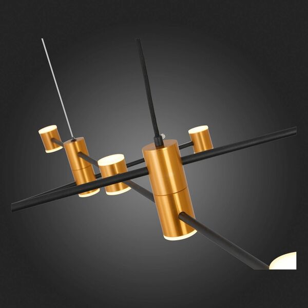 Светильник подвесной ST-Luce Anichita [Золото, Черный/Белый LED 22*3W]