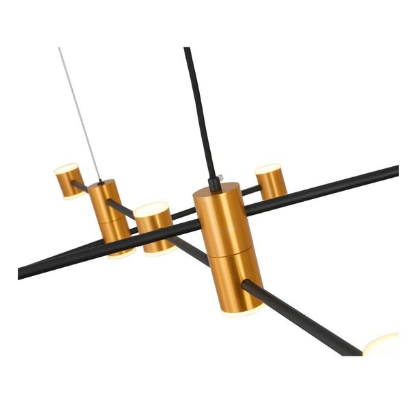 Светильник подвесной ST-Luce Anichita [Золото, Черный/Белый LED 22*3W]