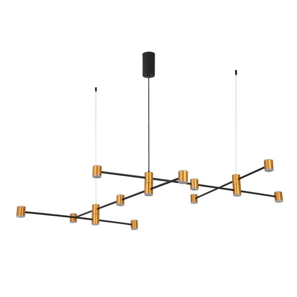 Светильник подвесной ST-Luce Anichita [Золото, Черный/Белый LED 22*3W]