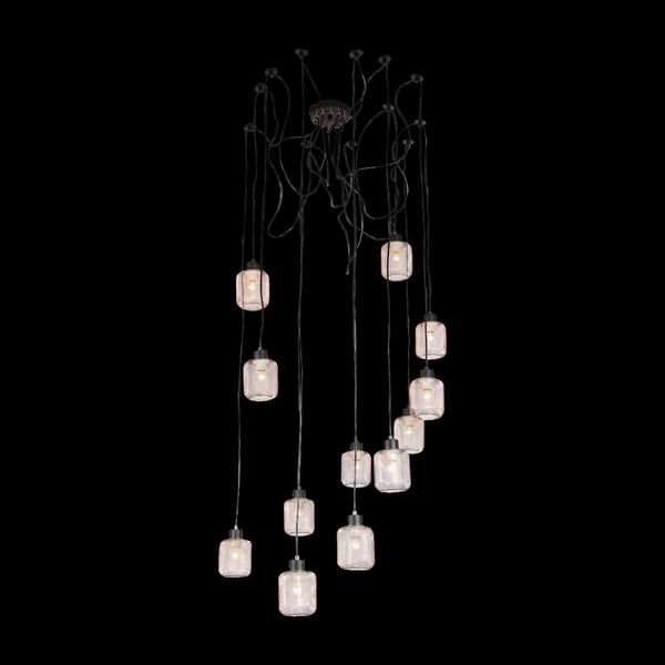 Светильник подвесной ST-Luce Forto [Черный/Латунь E27 12*60W]