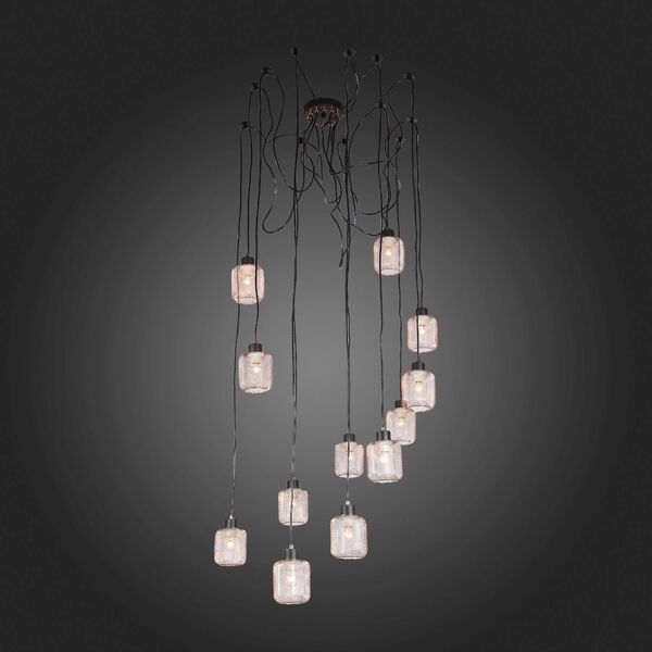 Светильник подвесной ST-Luce Forto [Черный/Латунь E27 12*60W]