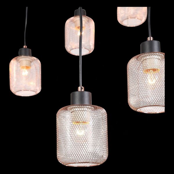 Светильник подвесной ST-Luce Forto [Черный/Латунь E27 12*60W]