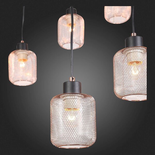 Светильник подвесной ST-Luce Forto [Черный/Латунь E27 12*60W]