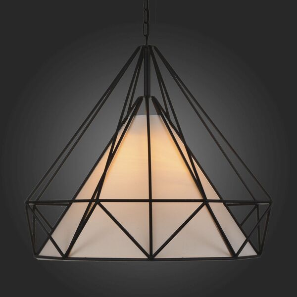 Светильник подвесной ST-Luce PALIEDRO [Черный/Черный, Белый E27 1*60W]